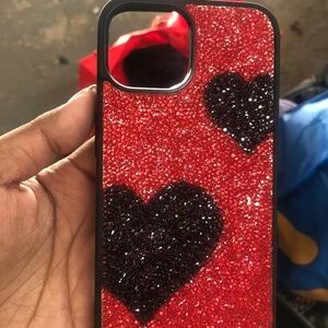 Bedazzled Valentine’s Day iPhone case